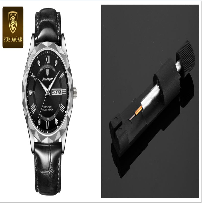 Men's Luxury Leather Quartz Watch