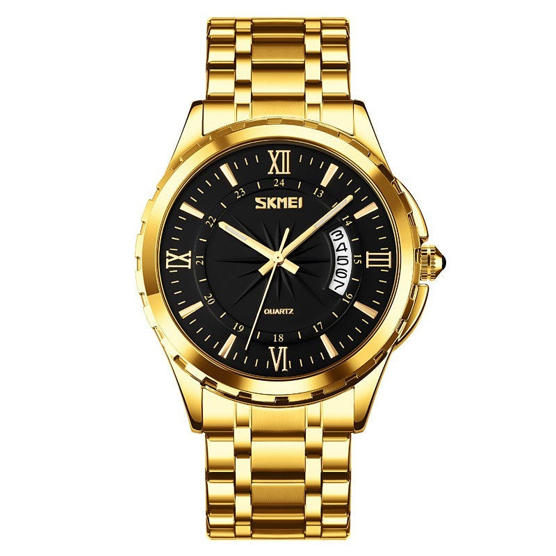 Men’s Steel Belt Waterproof Quartz Watch