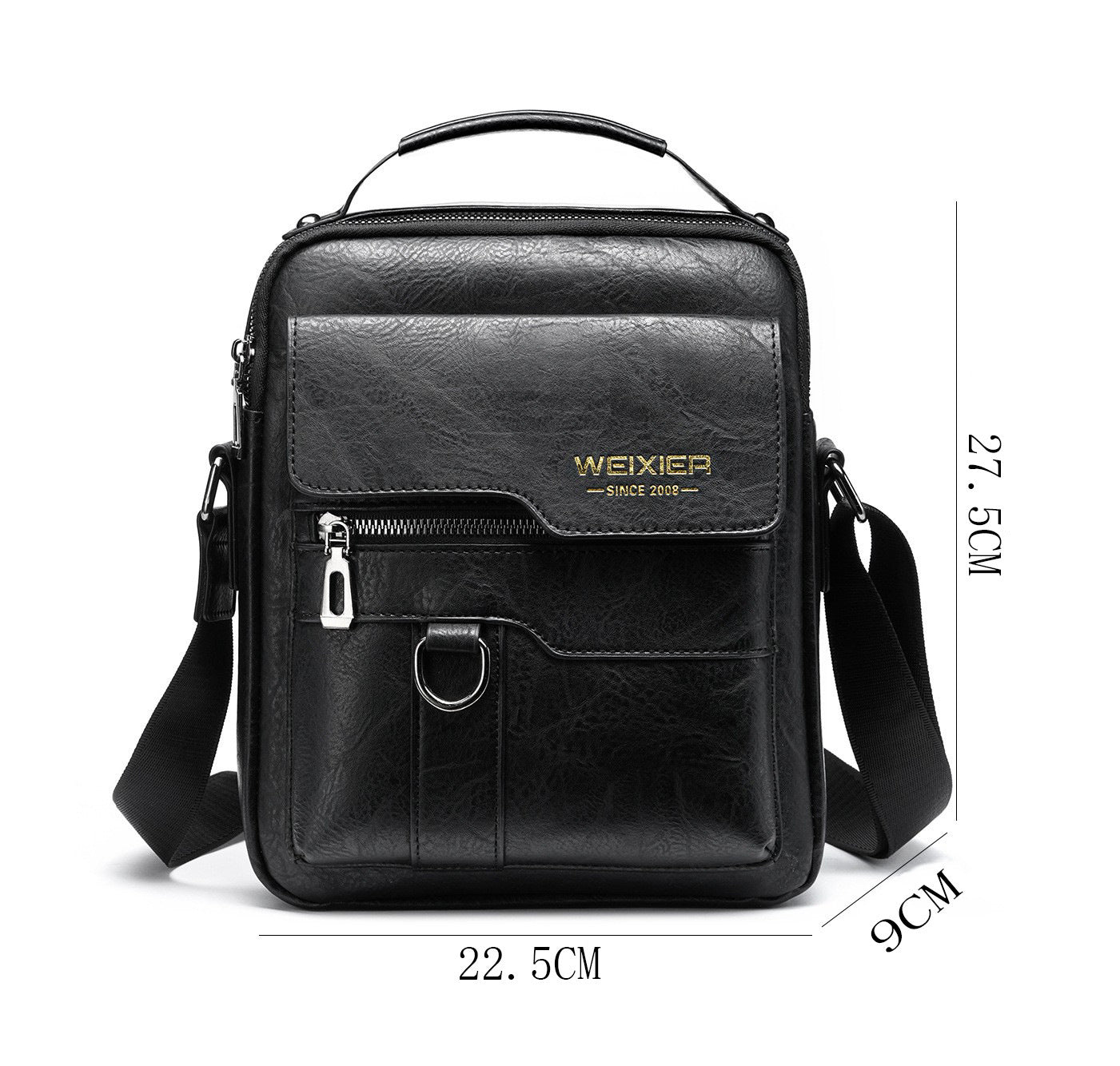 Men’s Retro PU Leather Messenger Bag