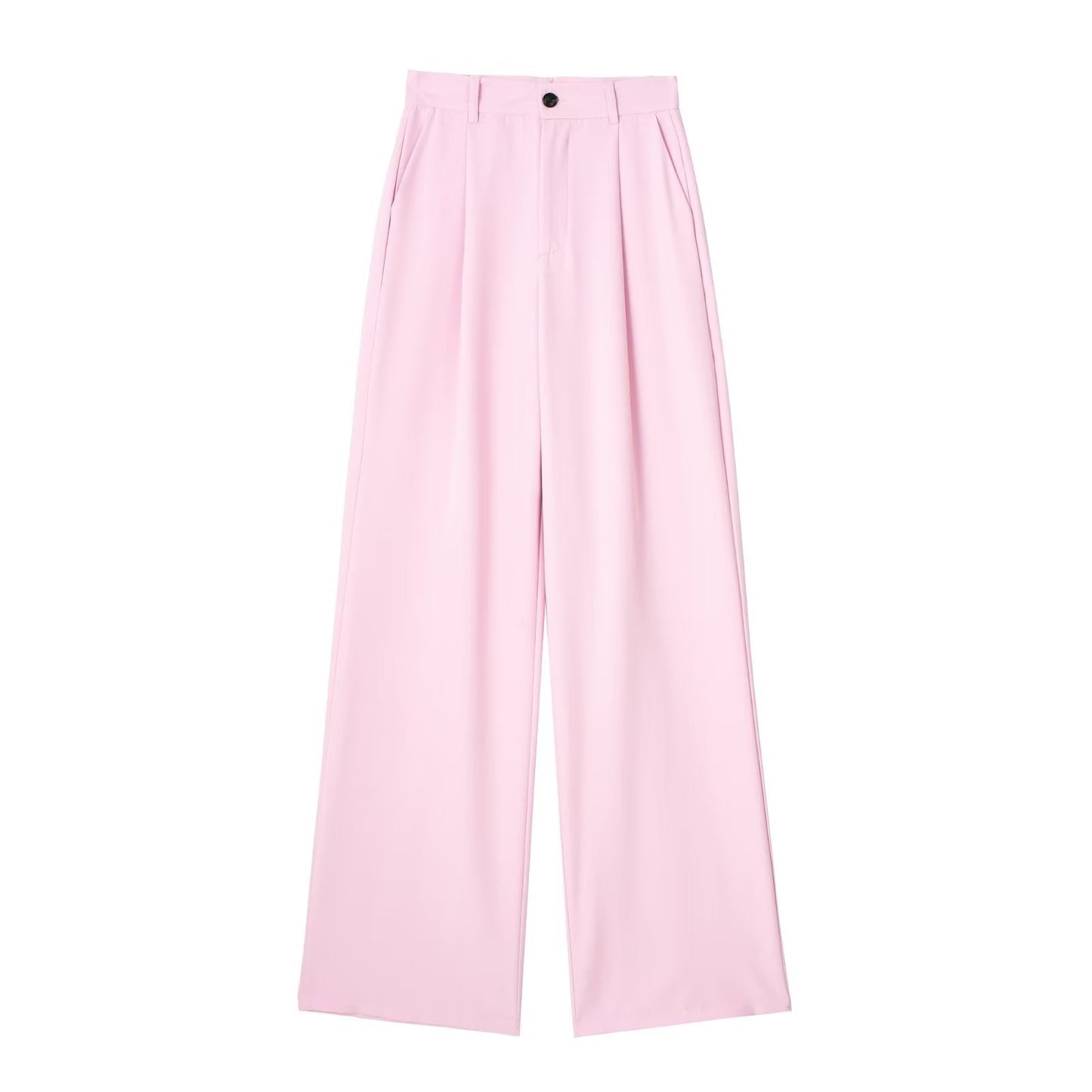 Women's French Pleated Wide Trousers