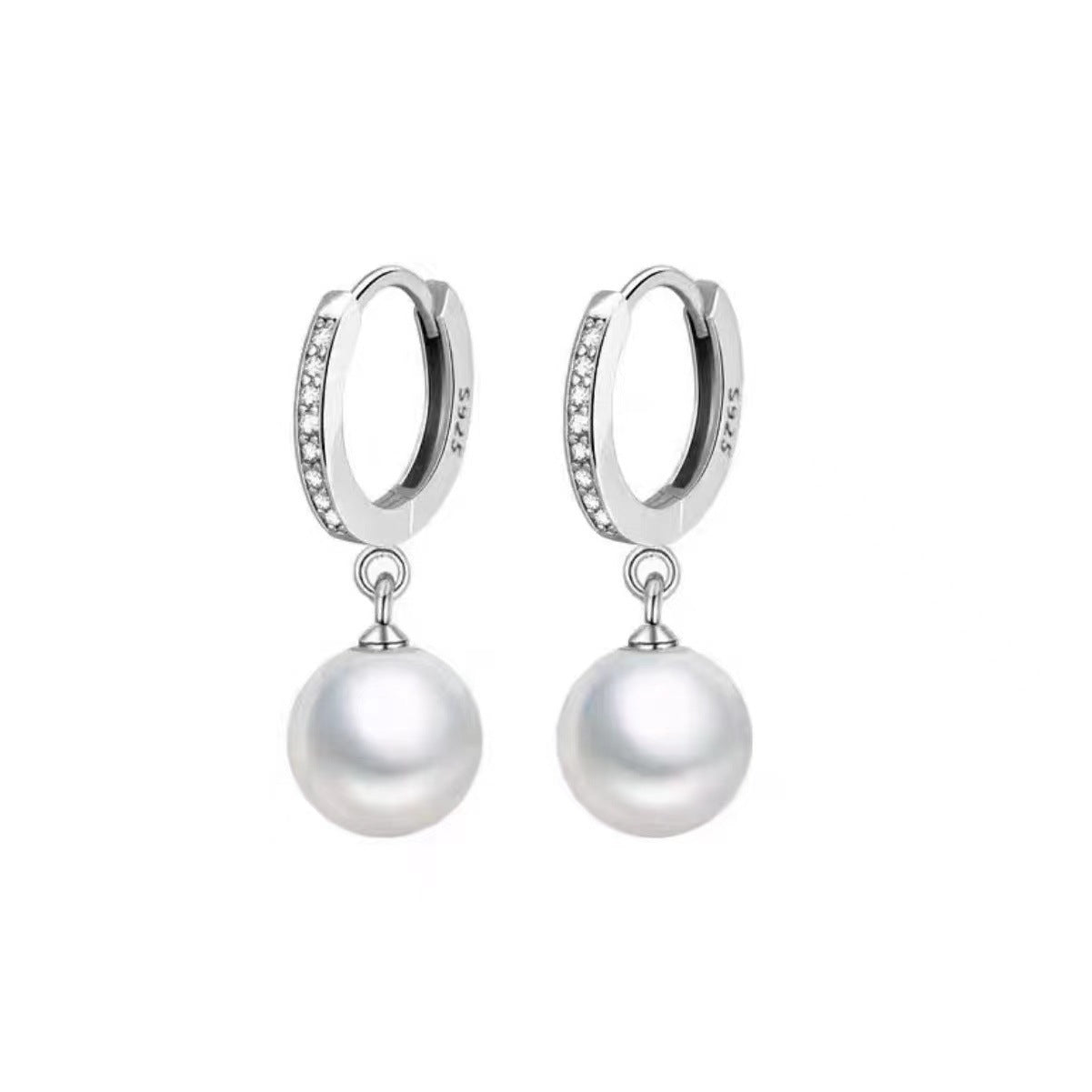 S925 Silver Pearl Earrings