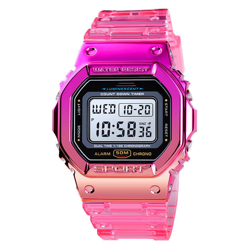 Transparent Strap Sports Watch Female