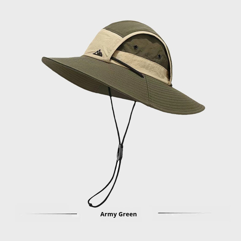 Men's Color Matching Outdoor Sun Protection Cap