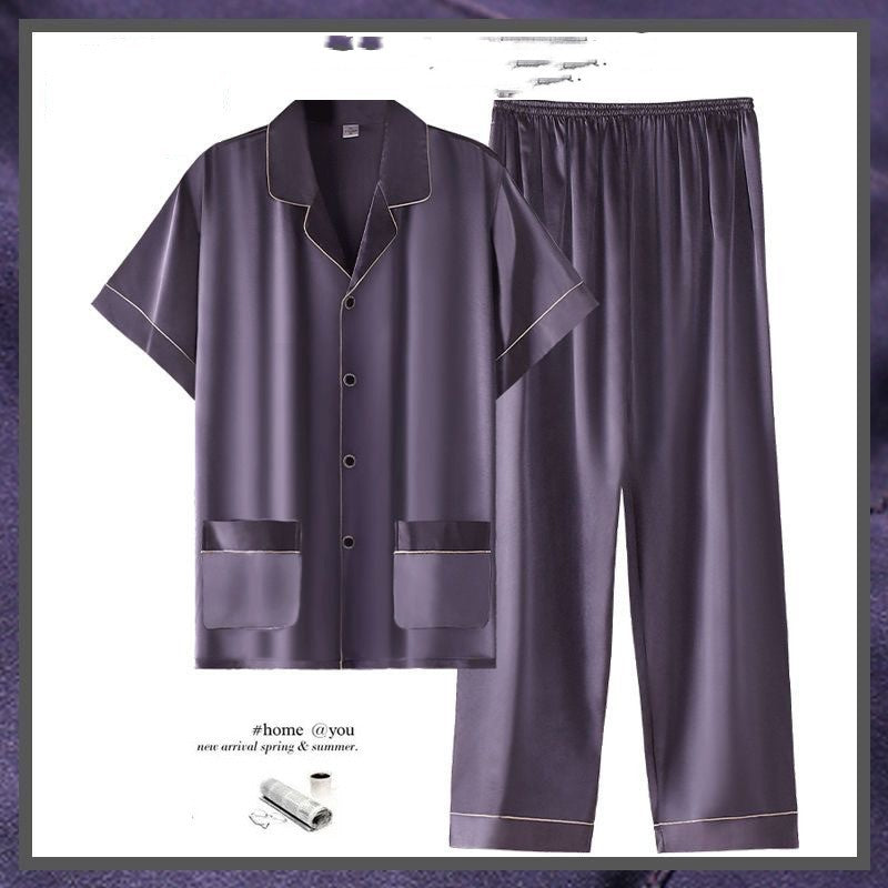 Men's Summer Short Sleeve Thin Suit