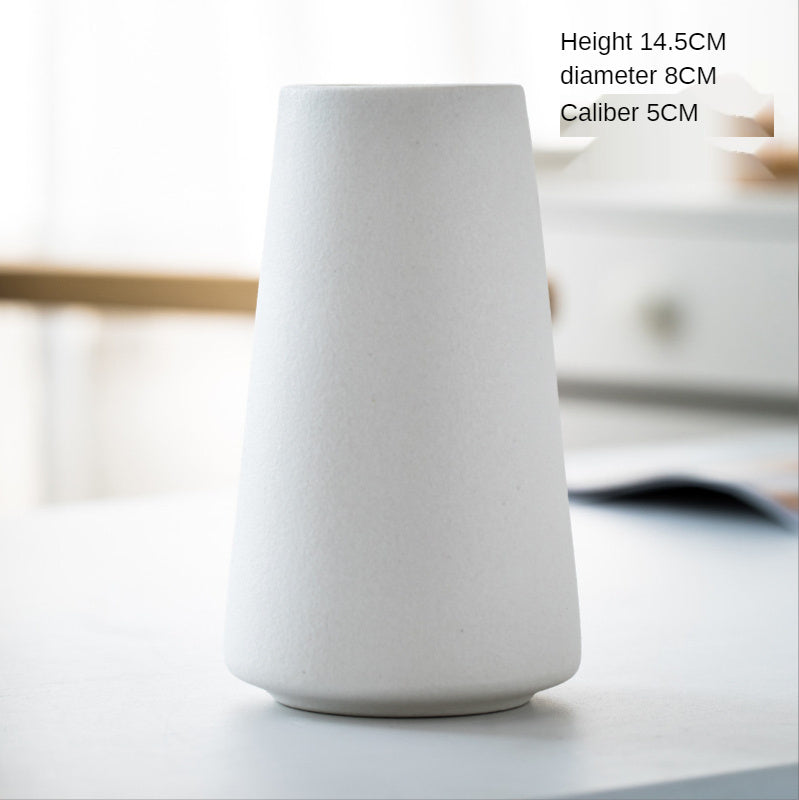 Retro Frosted Ceramic Vase