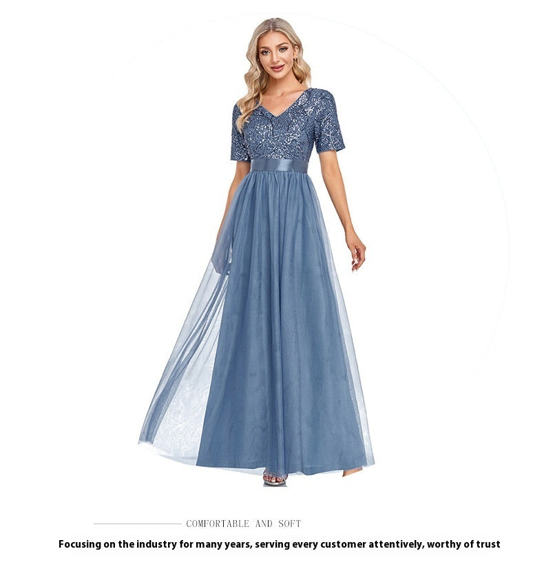 Sparkling A-Line Party Dress