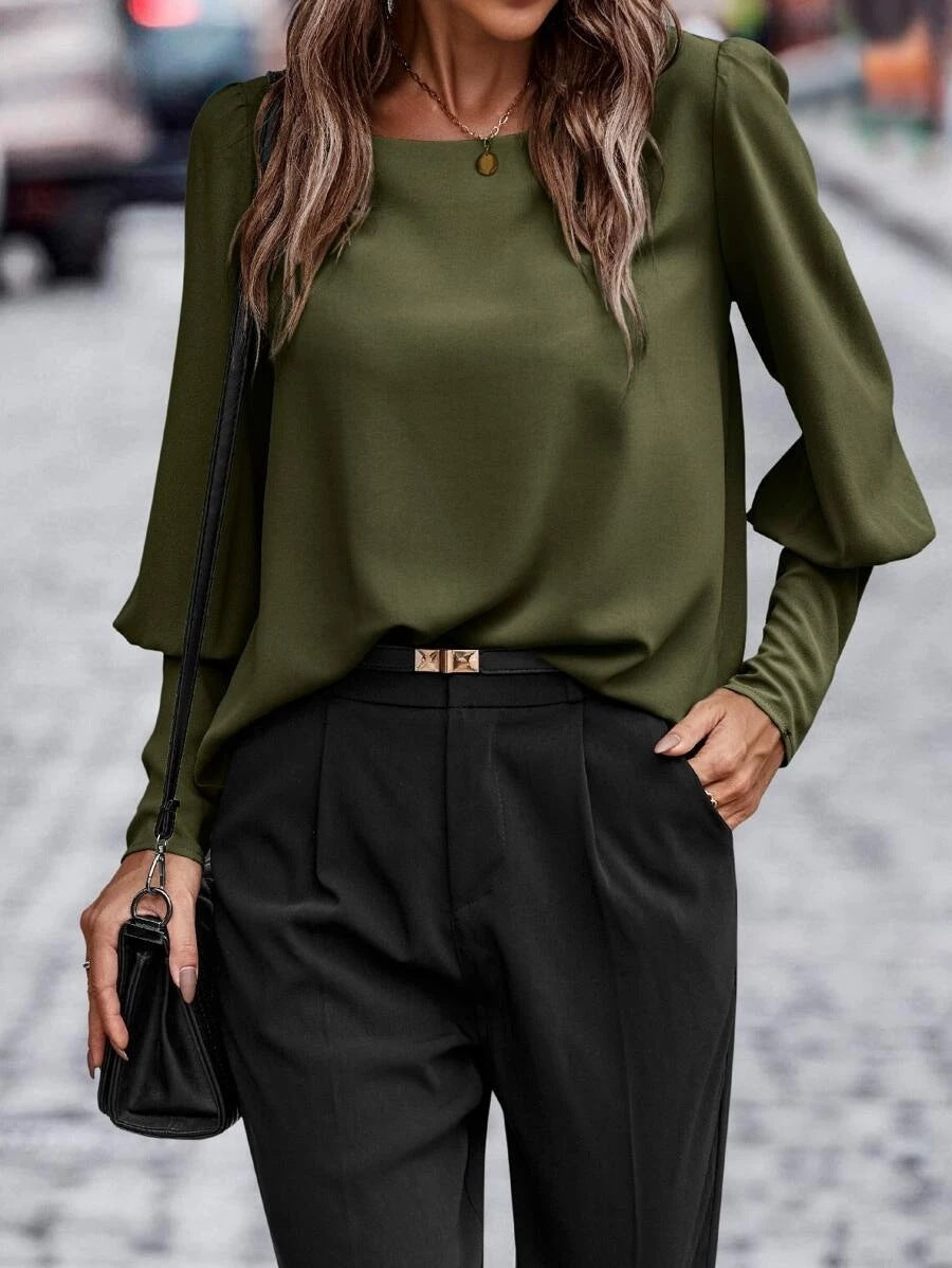 Solid Color Everyday Blouse