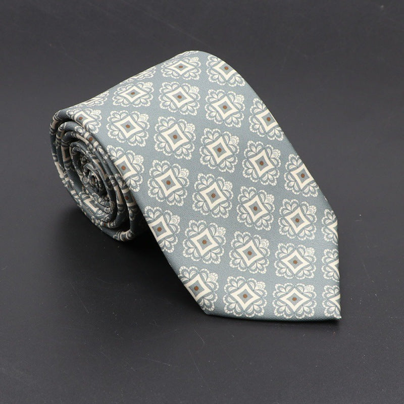 Super Soft Bohemian Silk Tie Men’s Fashion 75mm Necktie