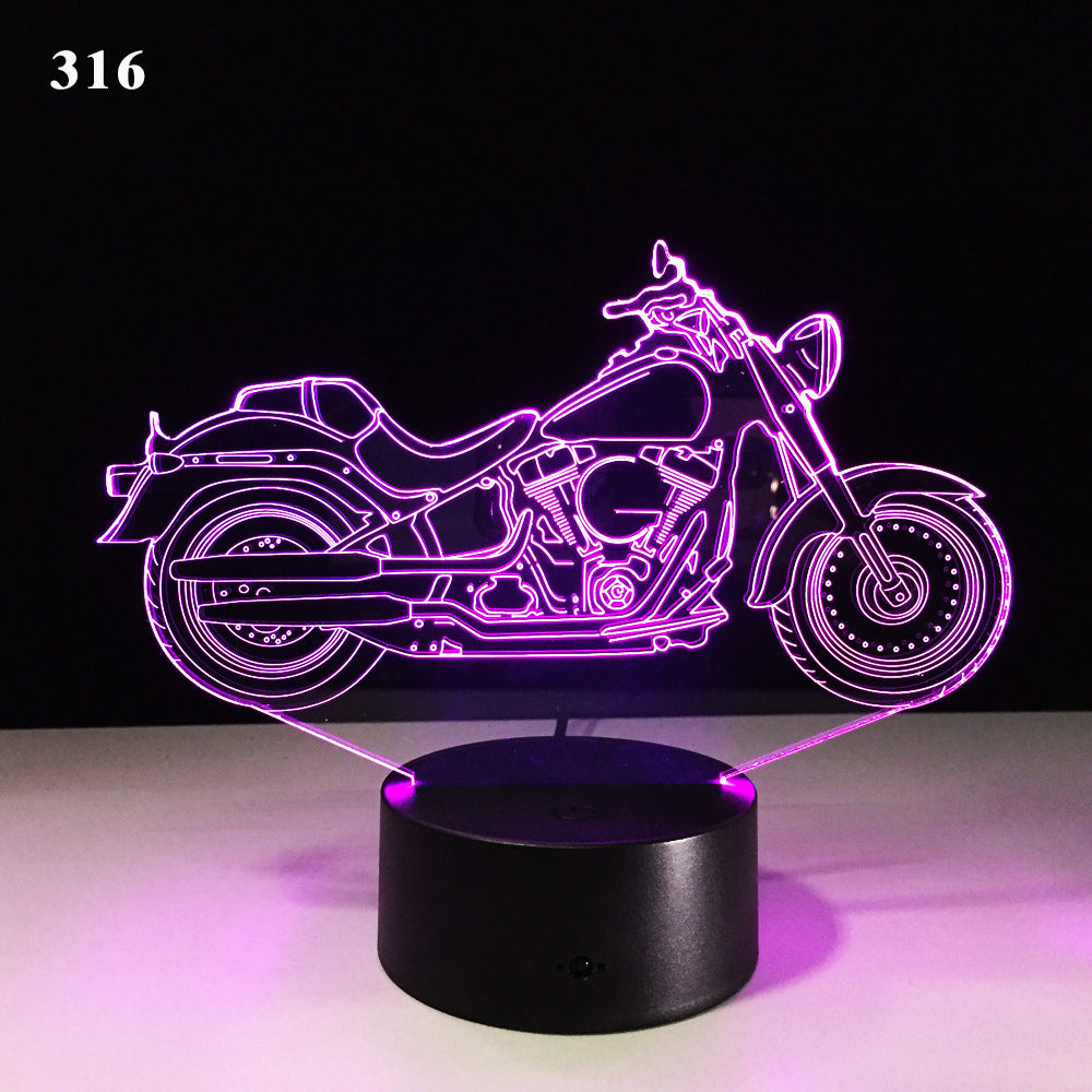 LED Motorcycle Desk Lamp
