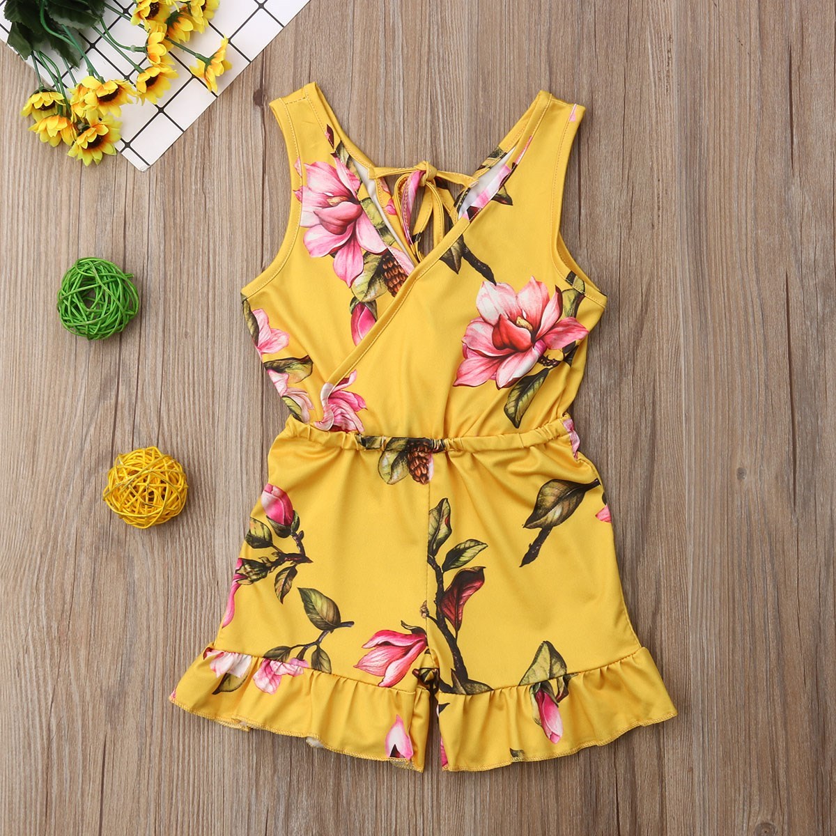 Summer Baby Girl Floral Outfit