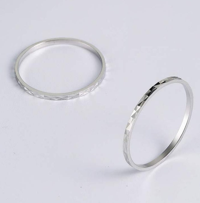 S925 Silver Simple Girl Ring