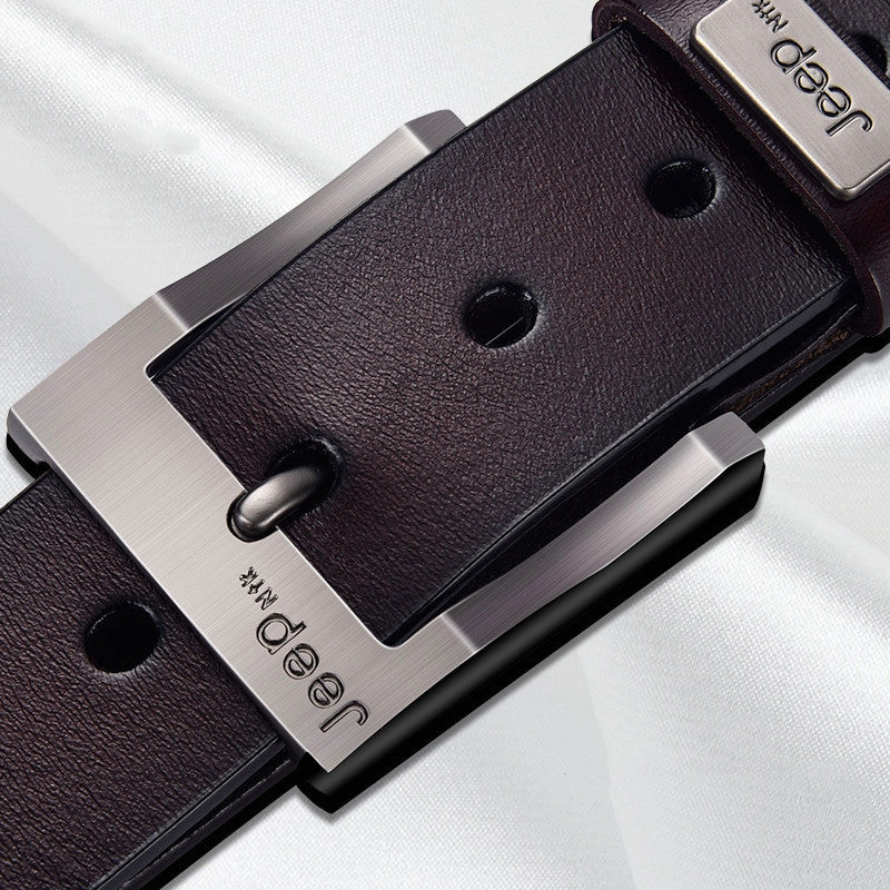 Leather Pin Buckle Casual Belt