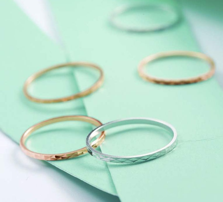 S925 Silver Simple Girl Ring