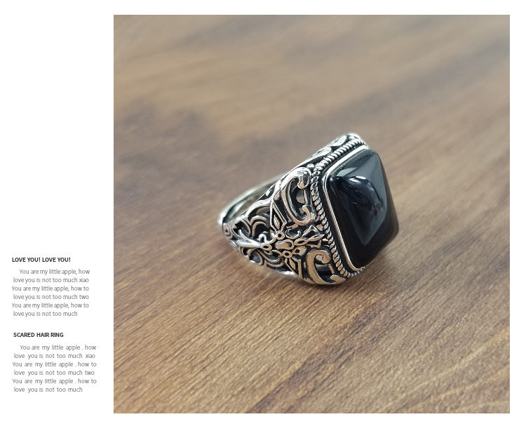 S925 Sterling Silver Men's Ring