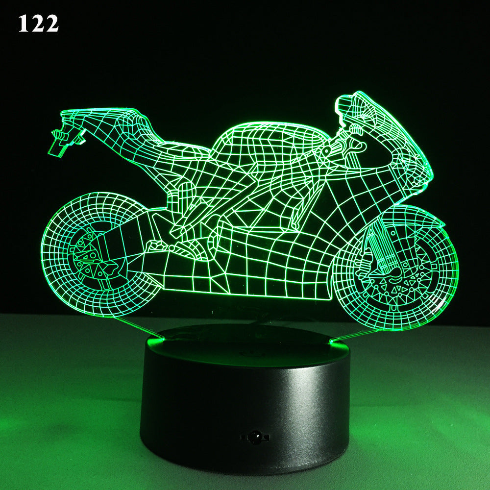 LED Motorcycle Desk Lamp