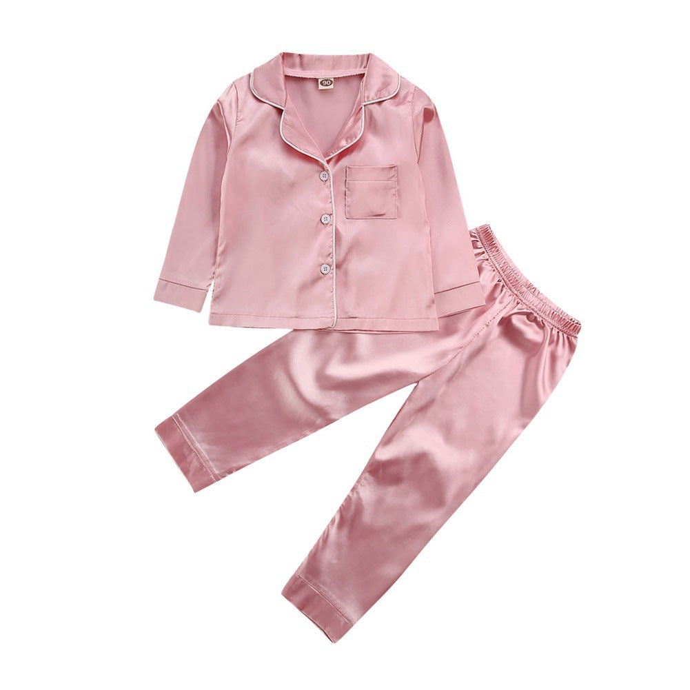 Kids Pure Color Bathrobe Set