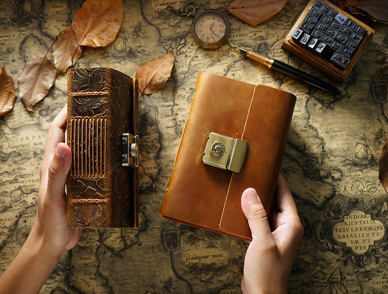Classic Vintage Cowhide Notebook