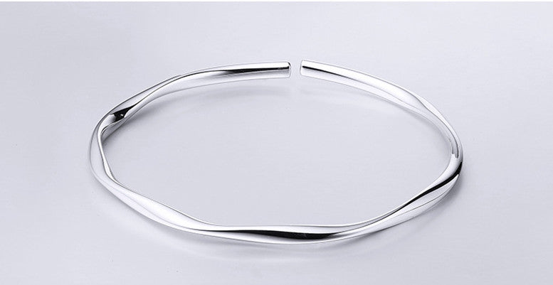 S925 Sterling Silver Mobius Ring Bracelet – Stylish & Premium