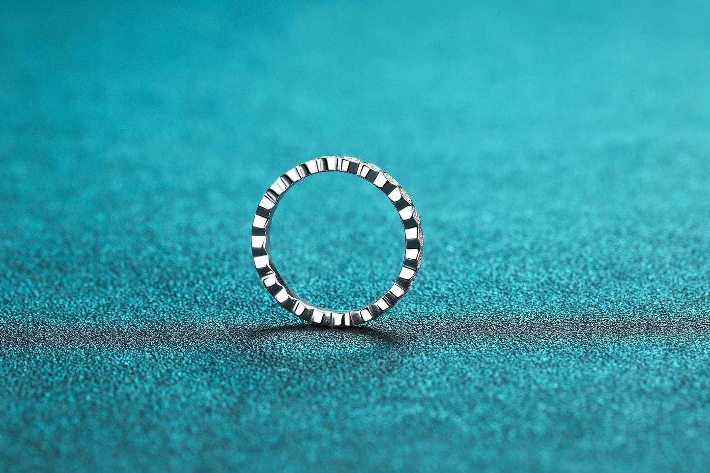 S925 Silver Diamond Wedding Ring