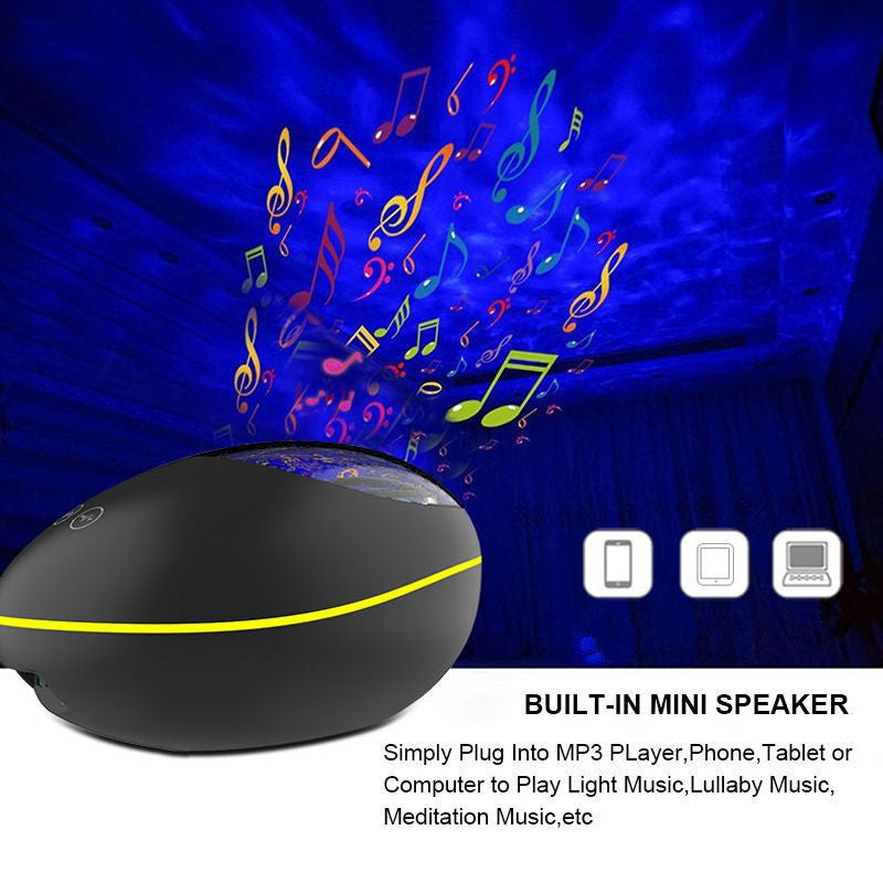 Ocean Wave LED Projector with Bluetooth Speaker