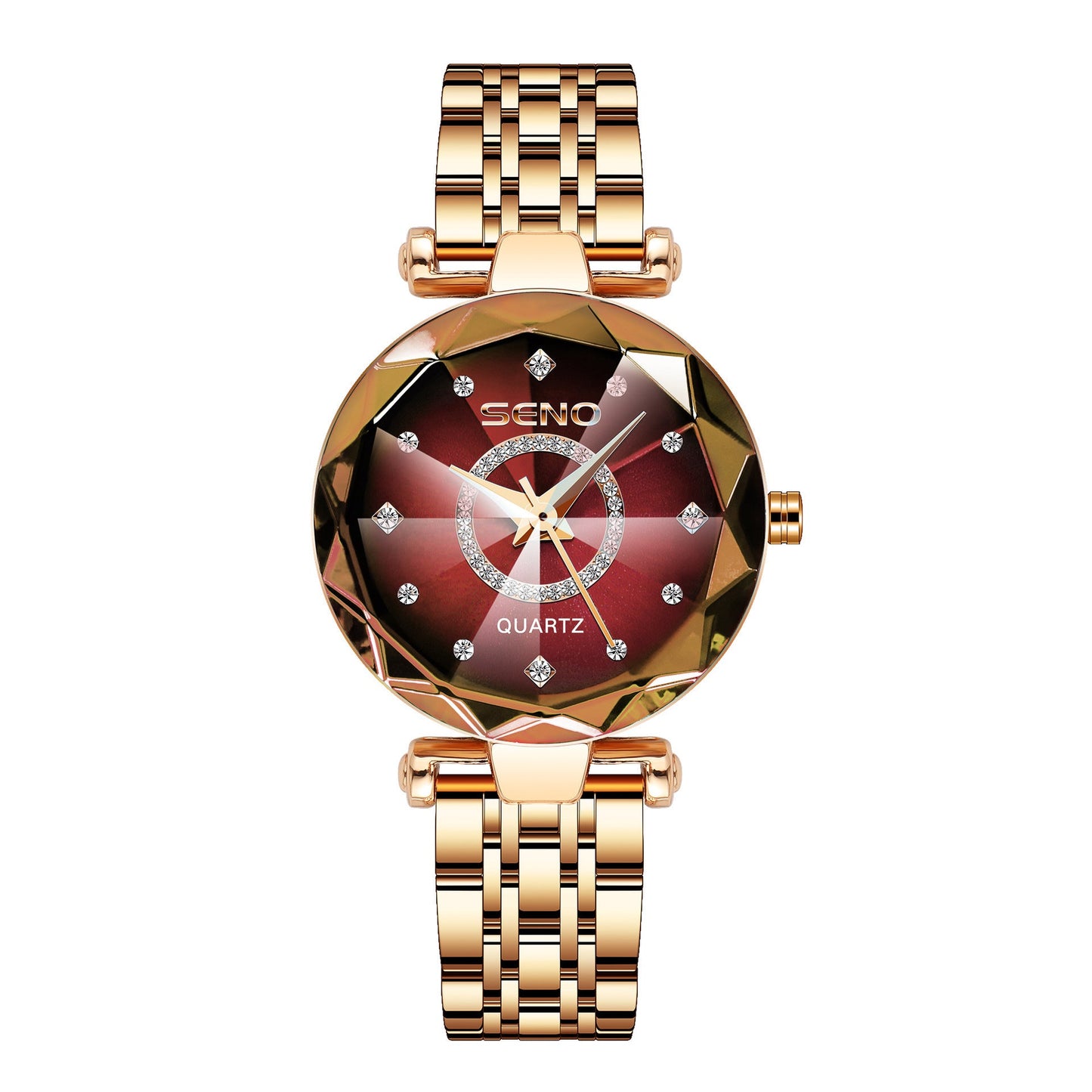 Women’s Solid Glass Waterproof Watch