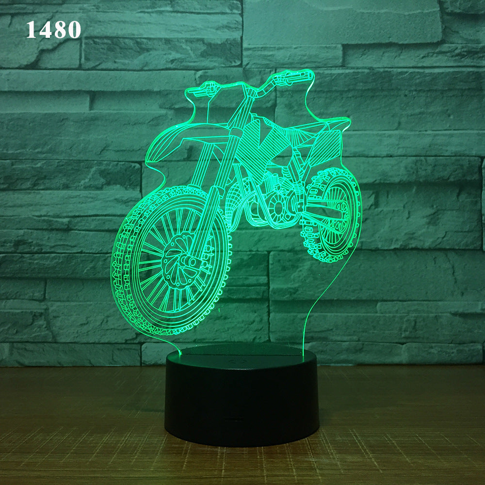 LED Motorcycle Desk Lamp