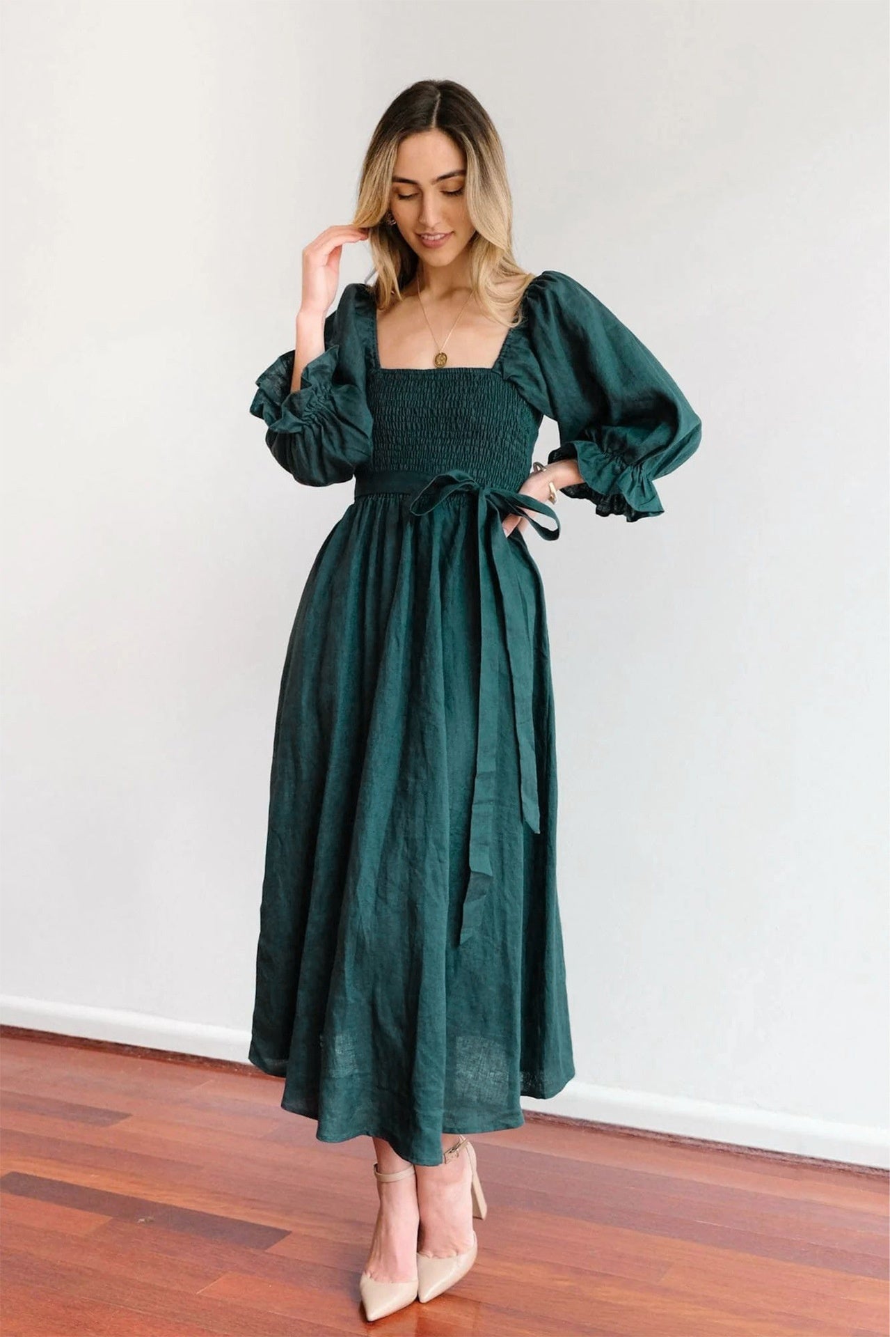 Premium Ruffle Cord Dress