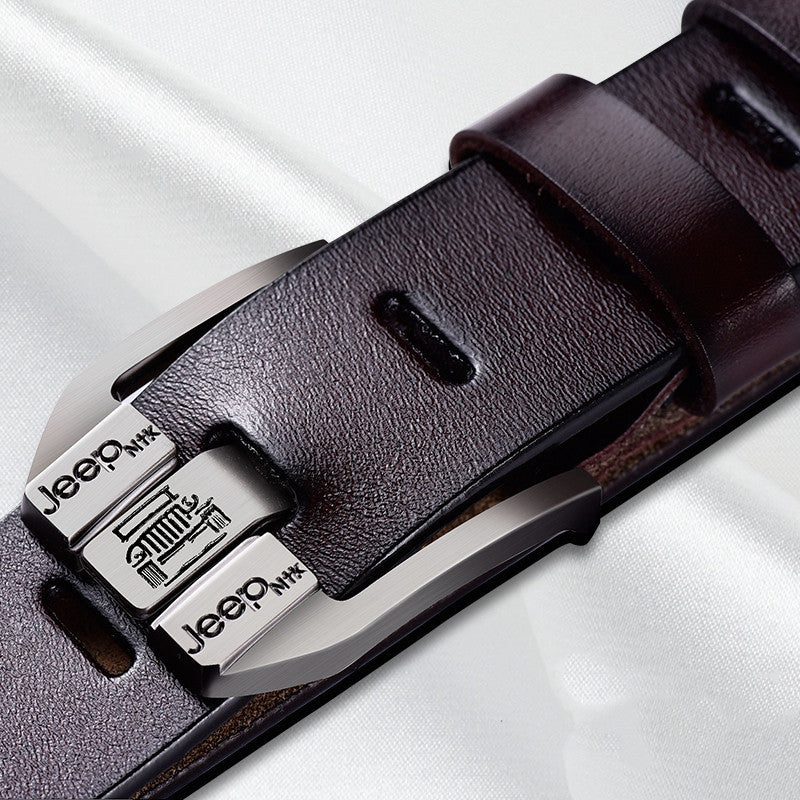 Leather Pin Buckle Casual Belt