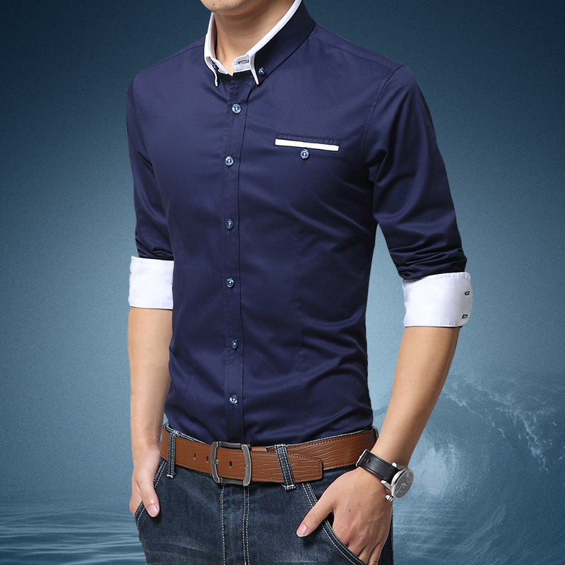 Slim Thin Business Long Sleeve Shirt