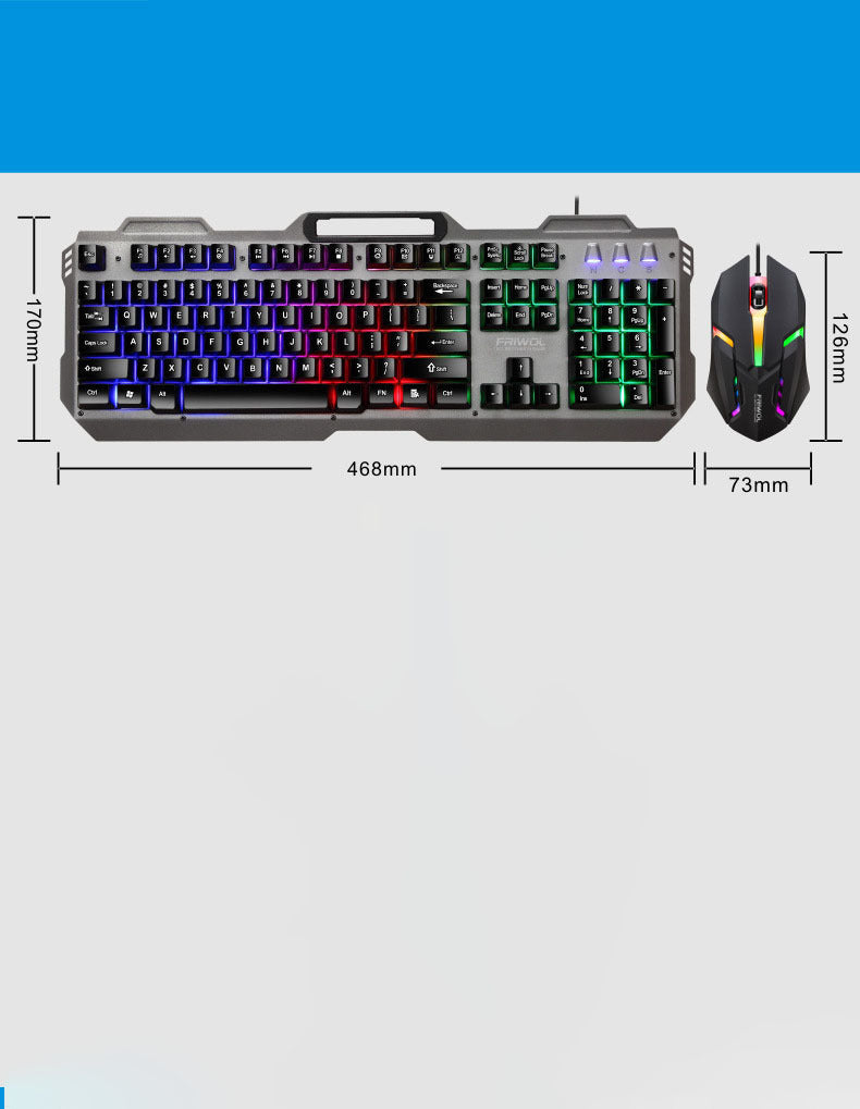 KT600 Wired Gaming Combo – USB Keyboard & Mouse.