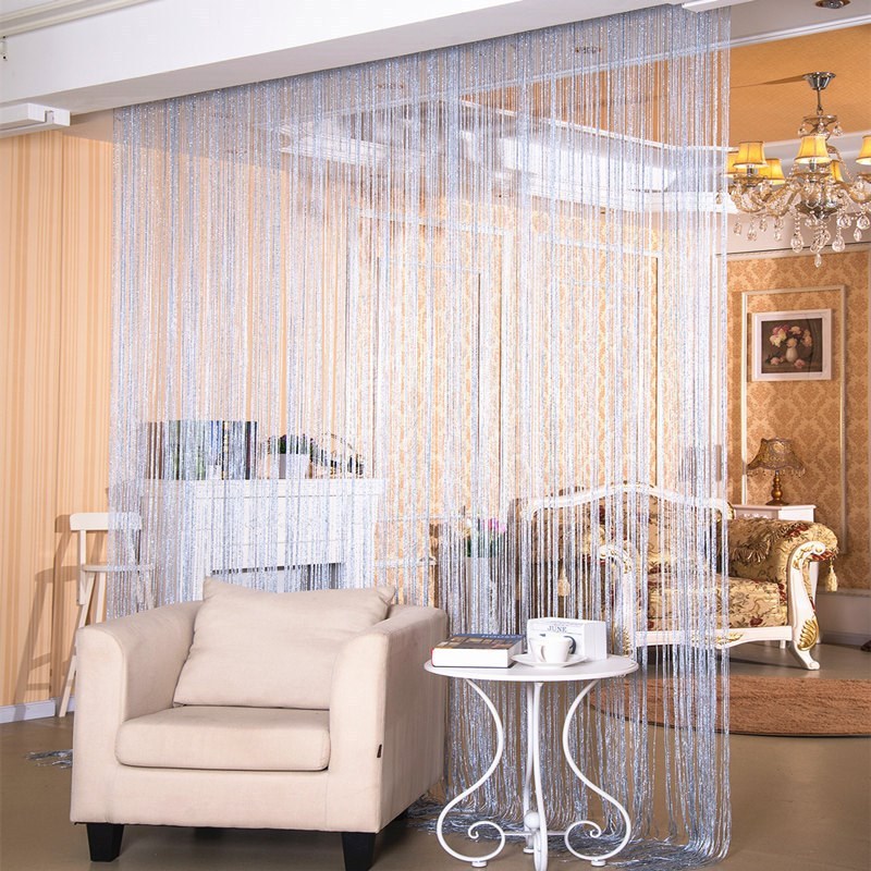Silver Thread Door & Window Curtain