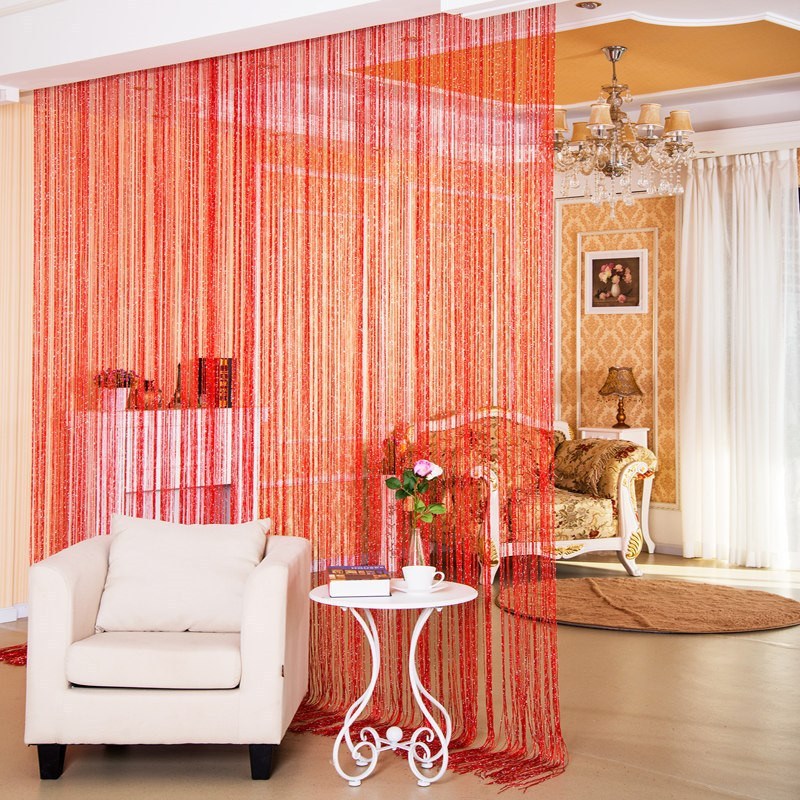 Silver Thread Door & Window Curtain
