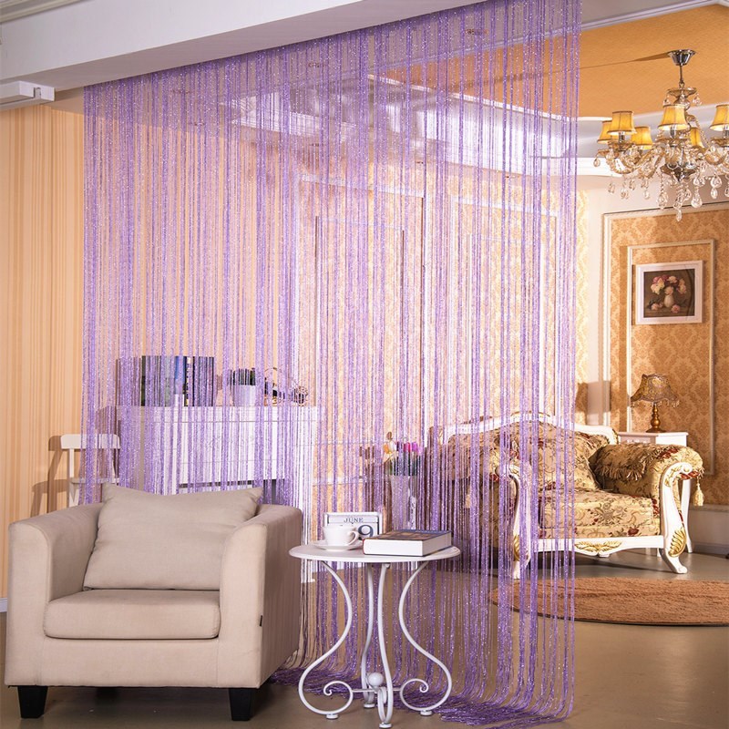 Silver Thread Door & Window Curtain