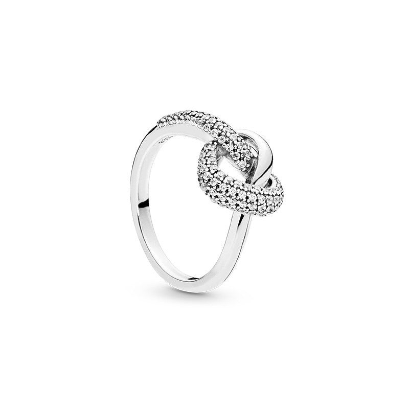 S925 Silver Pure Silver Heart Ring