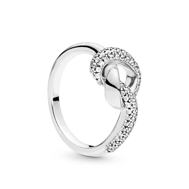 S925 Silver Pure Silver Heart Ring