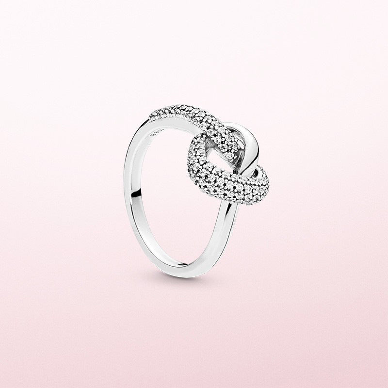S925 Silver Pure Silver Heart Ring
