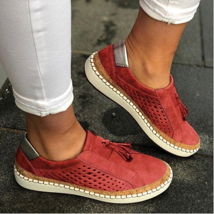 Lace-up Two-tone Low-top Shoes