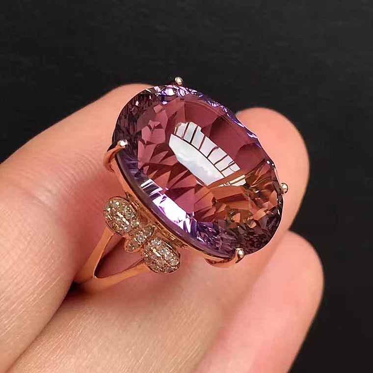 Fashion Ametrine Ladies Ring