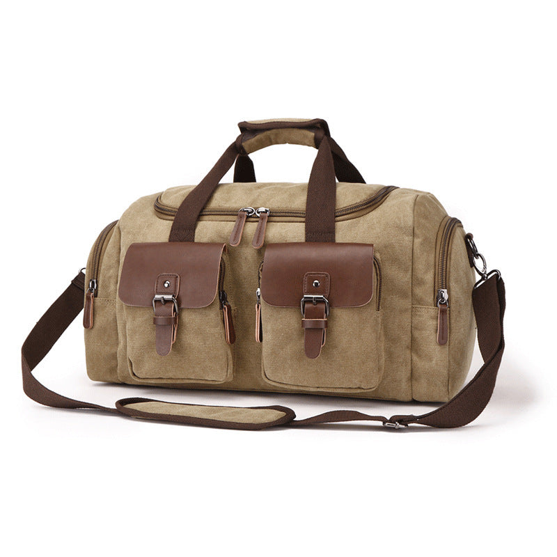 European American Style Canvas Travel Bag