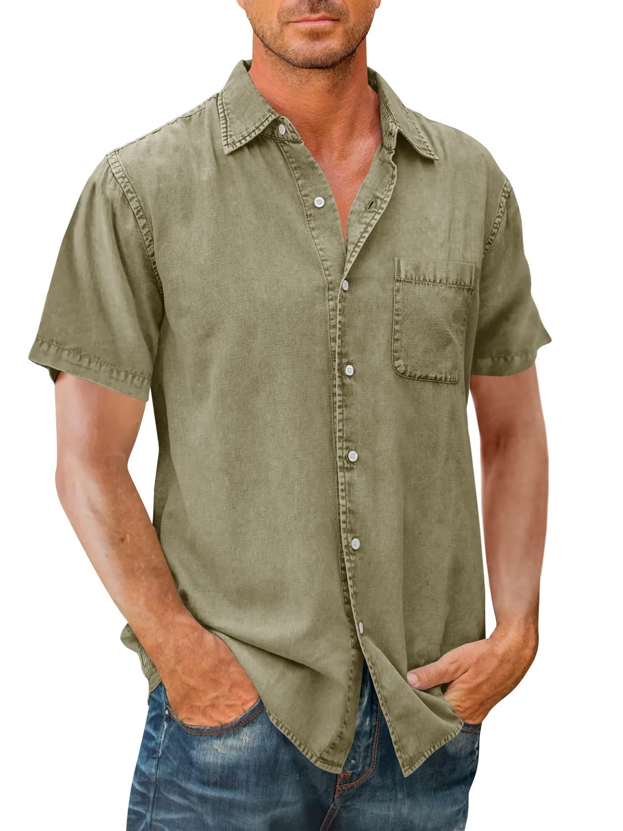 Men's Polo Solid Pocket Shirt