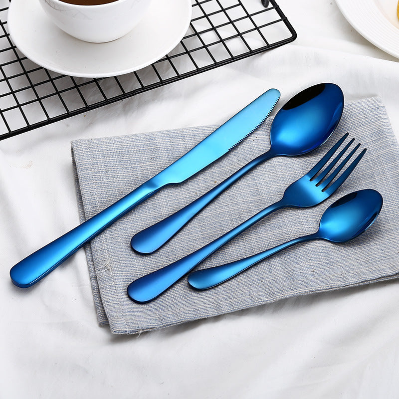 Luxury Black Gold Cutlery Set