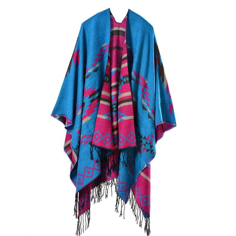 Diamond Fringe Shawl