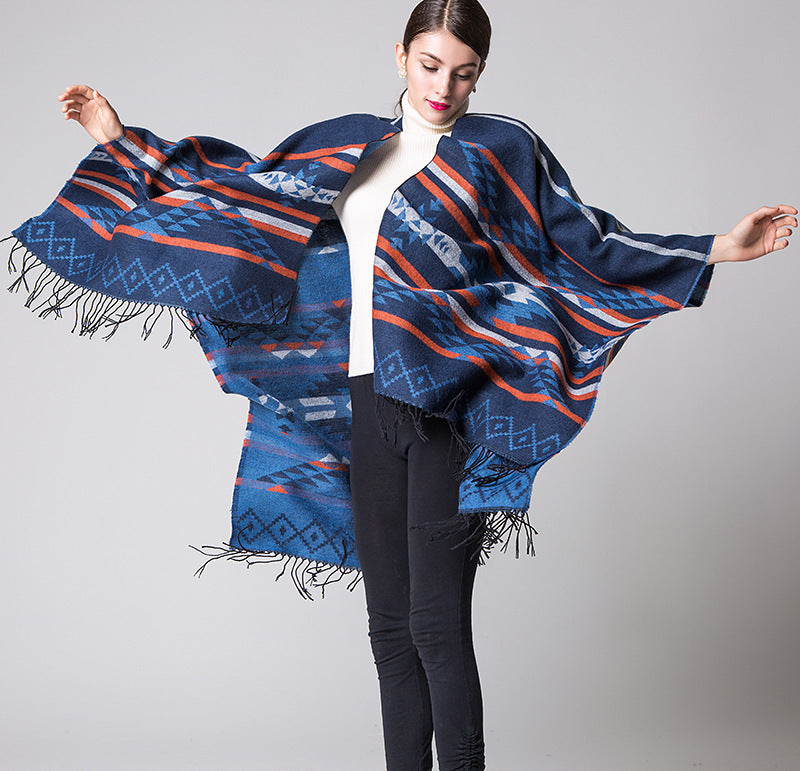 Diamond Fringe Shawl