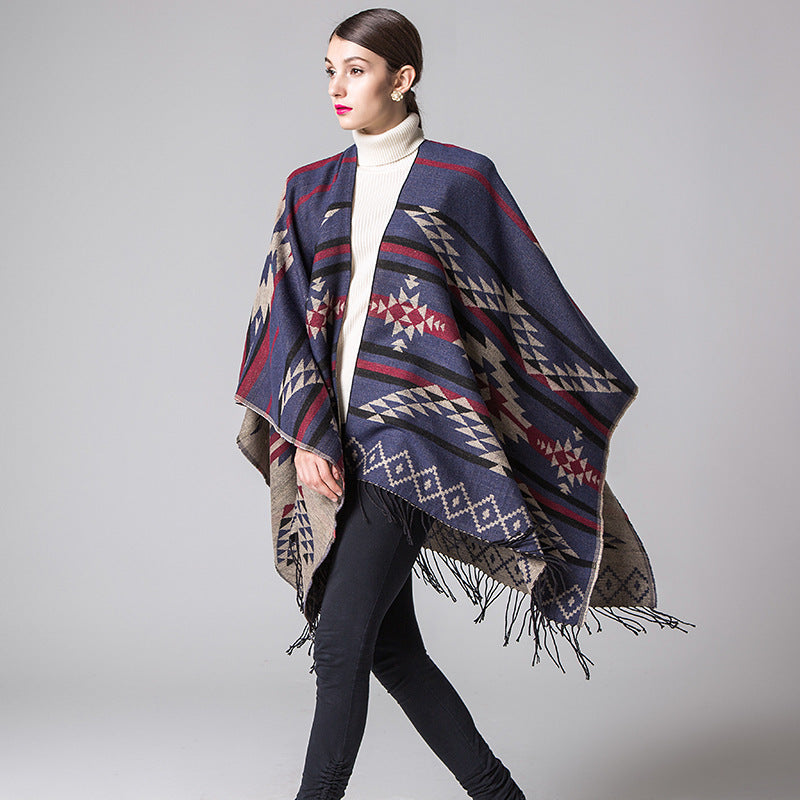 Diamond Fringe Shawl