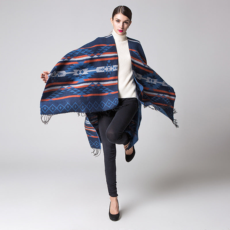 Diamond Fringe Shawl