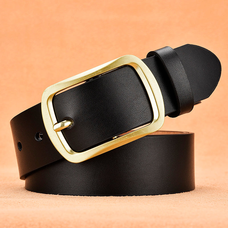 Leather Pin Buckle Casual Belt