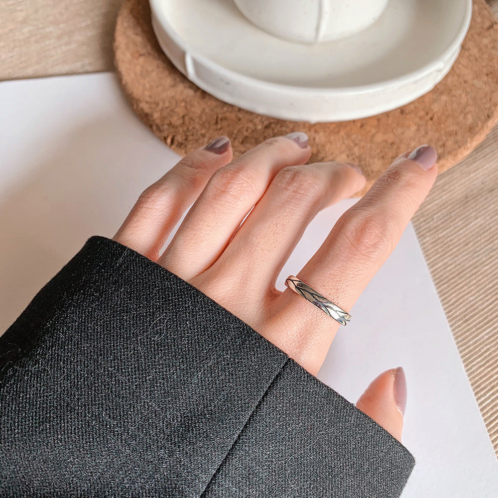 S925 Silver Fashion Retro Men's Ring