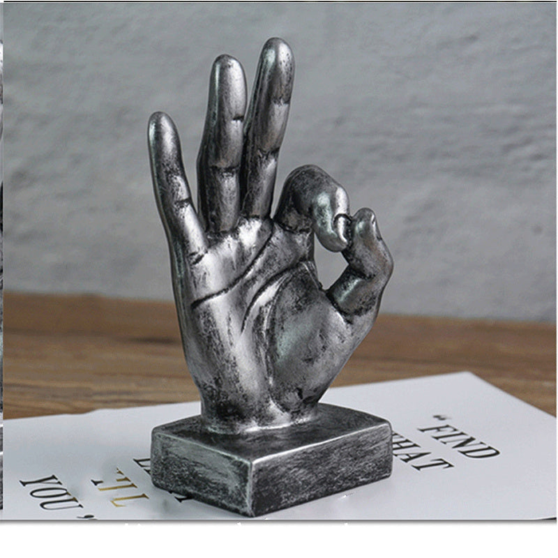 Resin Hand Gesture Decor