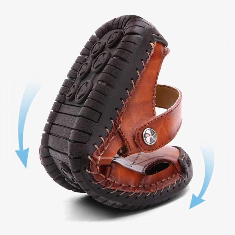 Men's Summer Closed-Toe Adjustable Sandals
