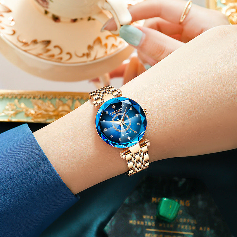 Polygonal Steel Waterproof Watch
